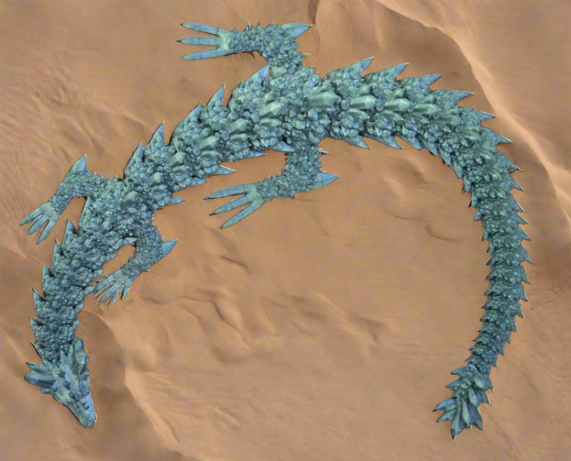 Articulated Crystal Dragon - Solid Color