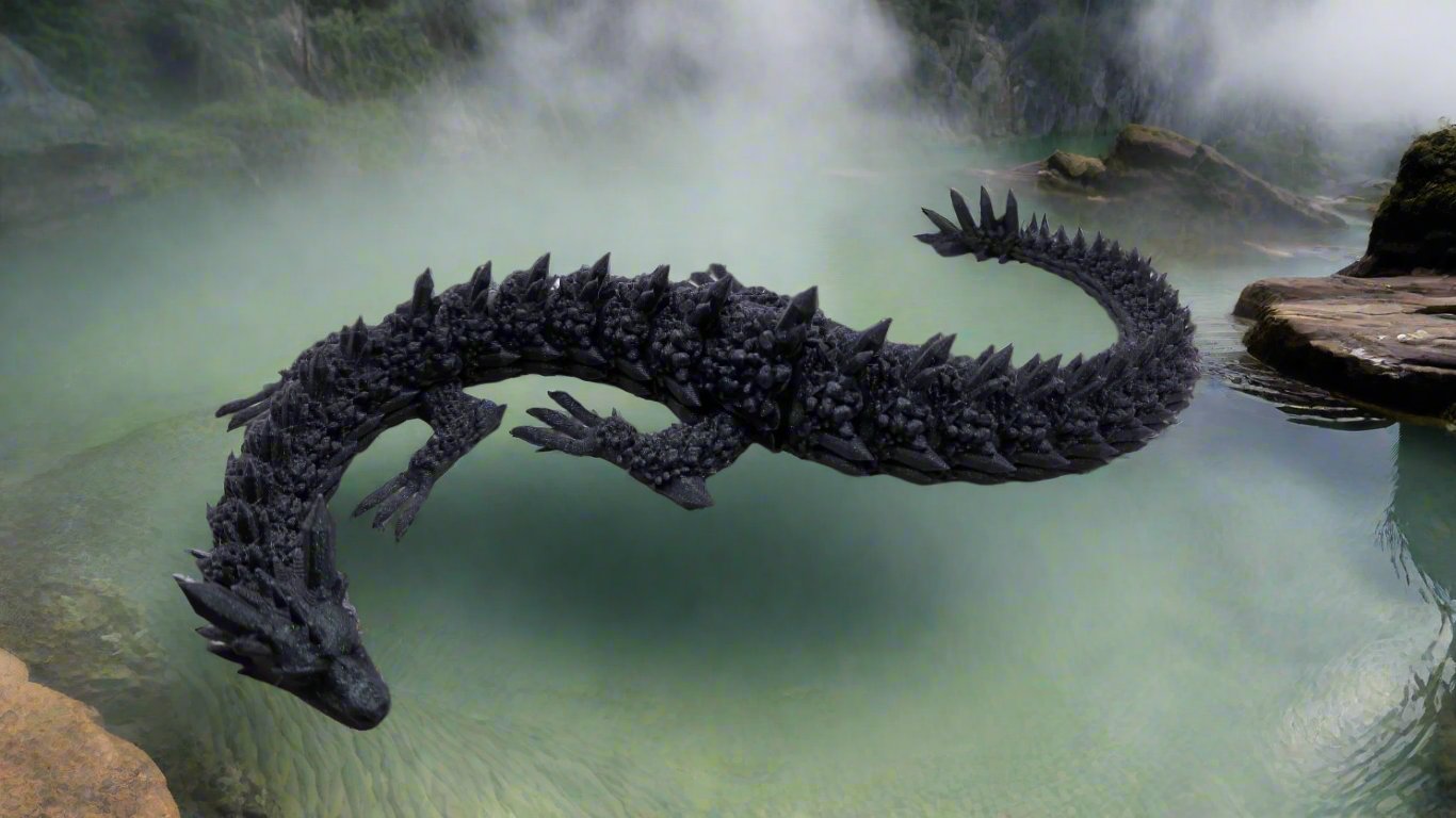 Articulated Crystal Dragon - Solid Color