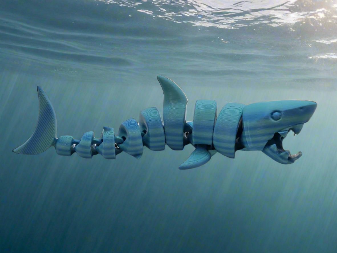Articulated Great White Shark