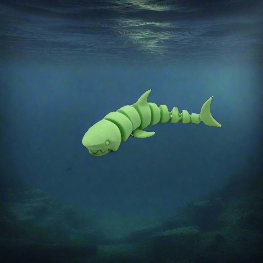 Articulated Great White Shark