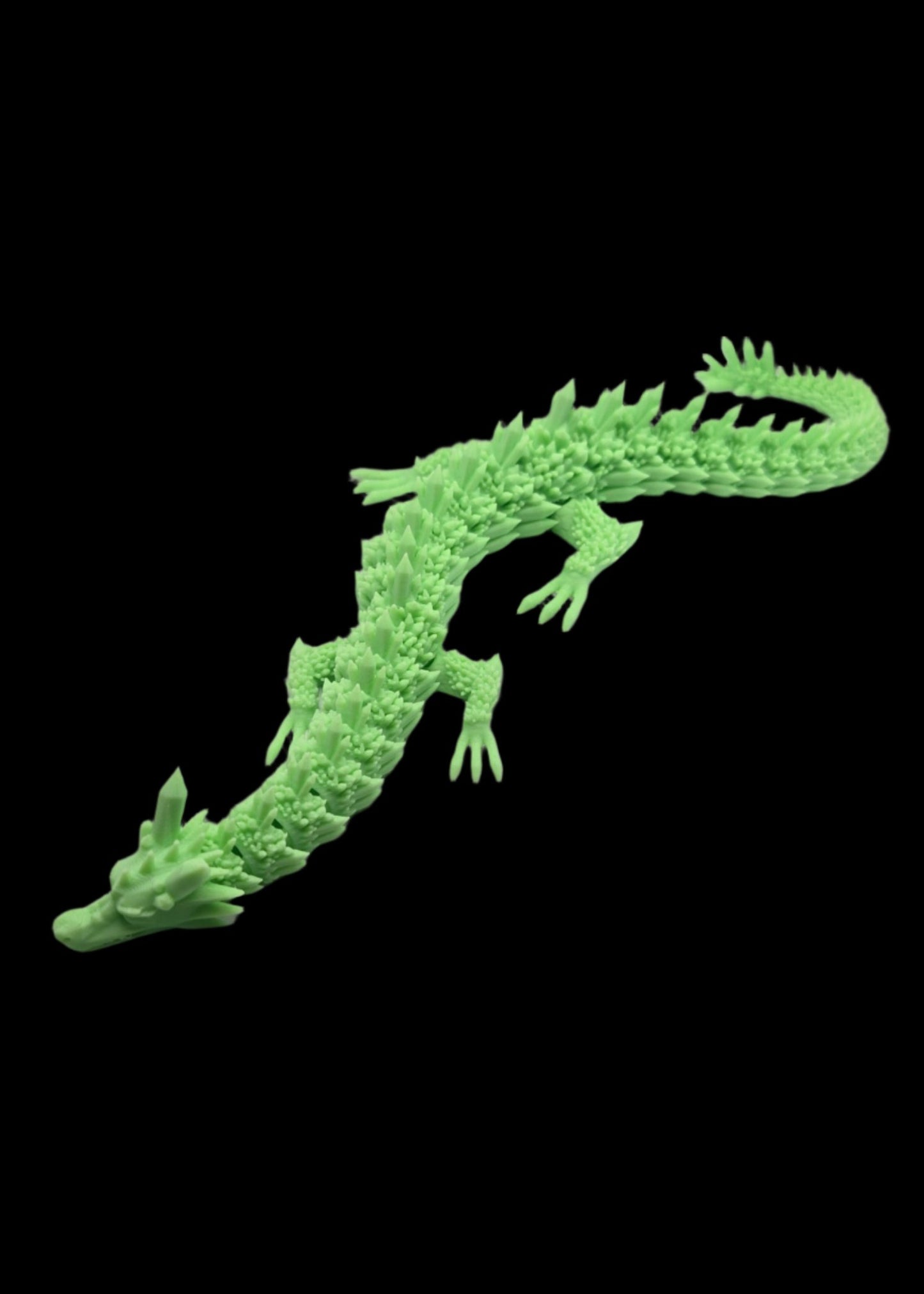 Articulated Crystal Dragon - Solid Color